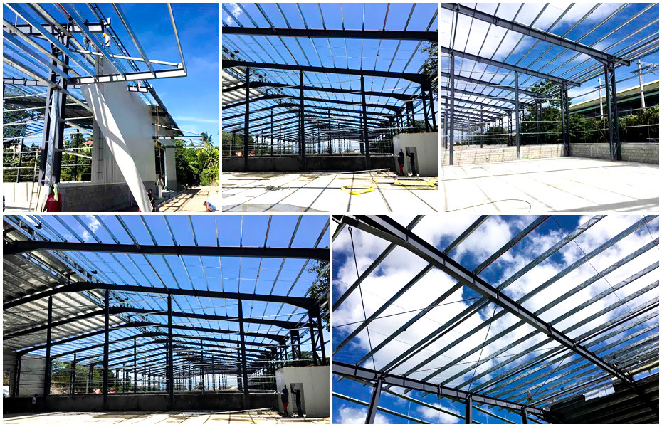 外貿大型鋼結構倉庫工程案例